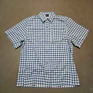 NWOT Vertx Plaid Short Sleeve Vented Button‎ Snap Shirt Men's Size Medium